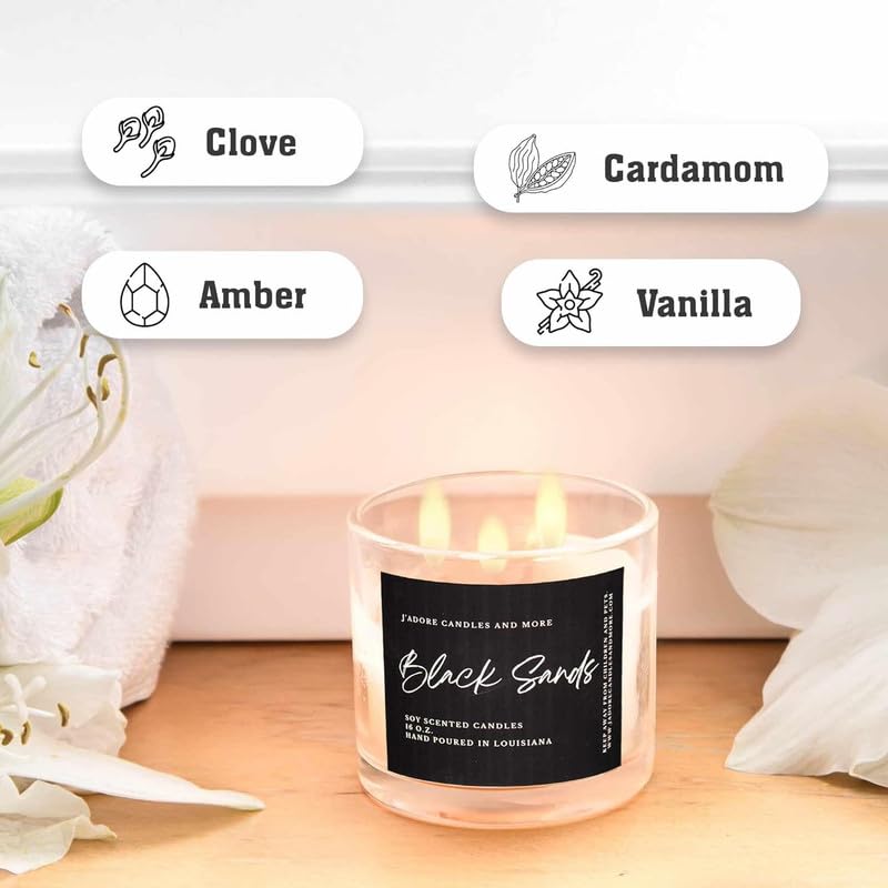 100% Soy Candles Clearance (16 Oz) - Hand Poured Scented with Essential Oil, Aromatherapy Candles